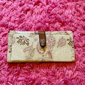 Handmade - Floral Beige Women's Clutch